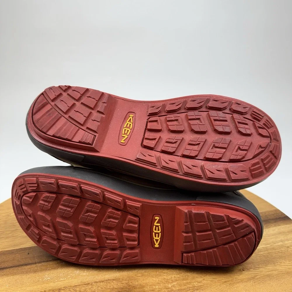 Womens Keen Elsa II Brown Leather Warm Quilted Winter Ankle Boots Size 9 M
